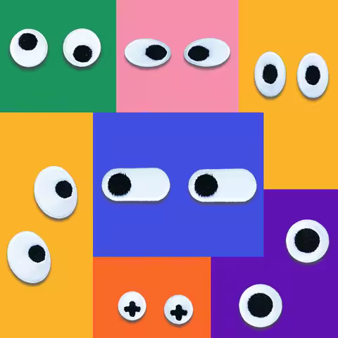 Cute Funny Self-adhesive Embroidery Patch Decorative Phone Cases Bags Stationery DIY Scrapbooking Sewing Applique