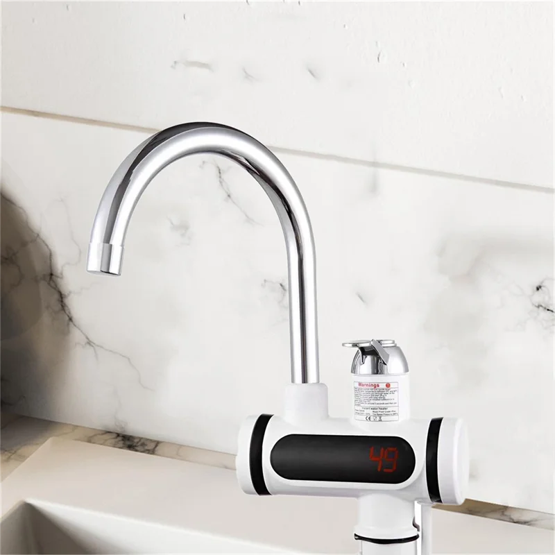 Водонагреватель Электрический водонагреватель Кран Дисплей температуры Мгновенная горячая вода