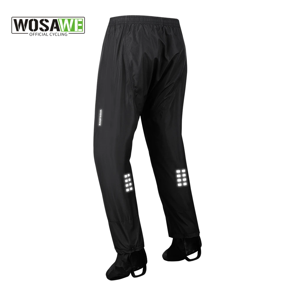 

WOSAWE Rain Pants Outdoor Waterproof Pants Motorcycle Climbing Camping Sports Mountain Rain Trousers Shoe Covers Cycling Pants