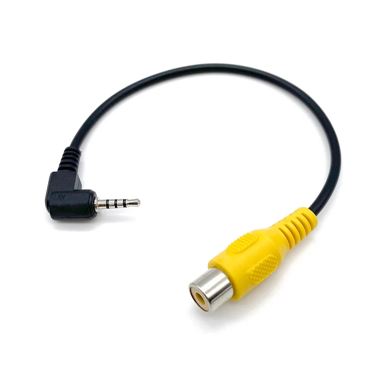 1-10PCS RCA To 2.5mm AV Converter Cable Car Rear View Reverse Parking Camera Car Navigation Video  GPS Camera Conversion Cable