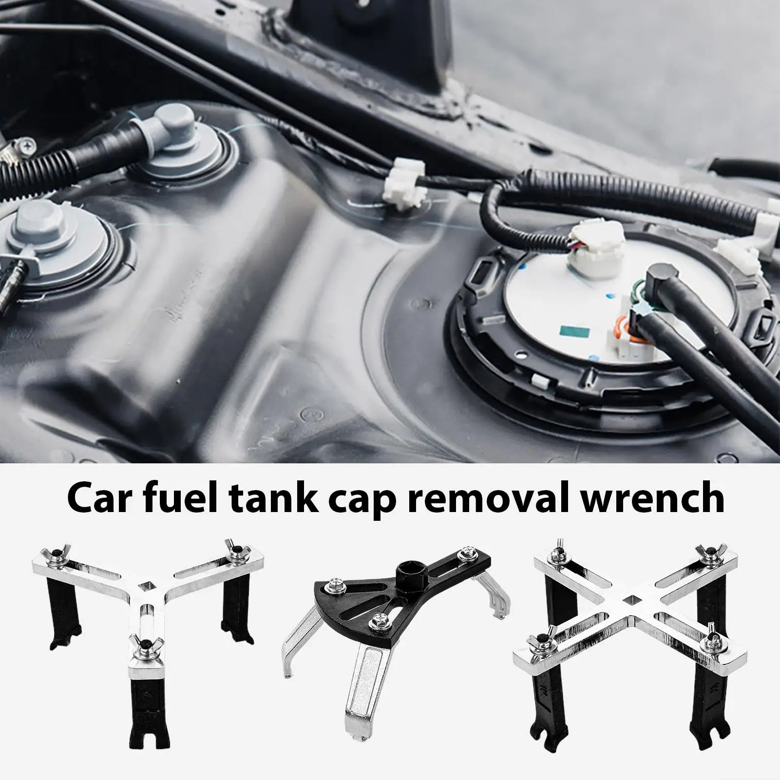 

3-Jaw 4-Jaw Fuel Tank Cap Removal Tool Fuel Pump Removal Tool Lock Ring Wrench Anti-Slip Pump Cover Removal Tool Universal