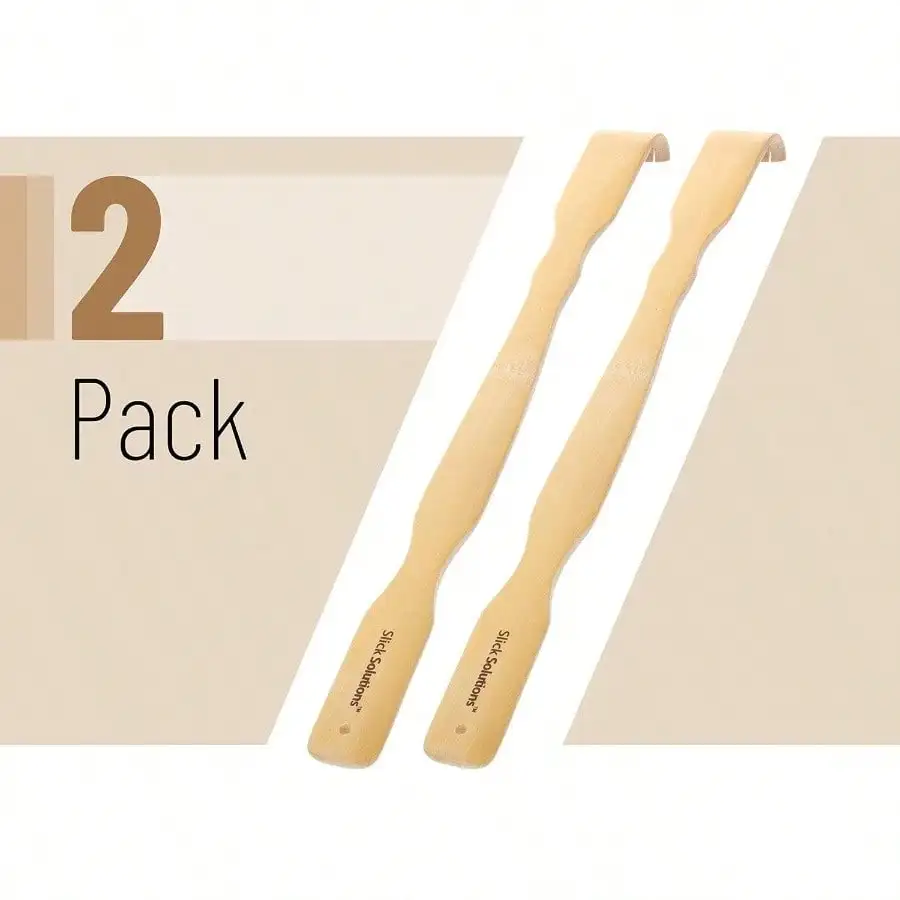 -، 16.5u201D، 2 قطعة، خدش خلفي للرجال والنساء، خشبي، مقبض طويل