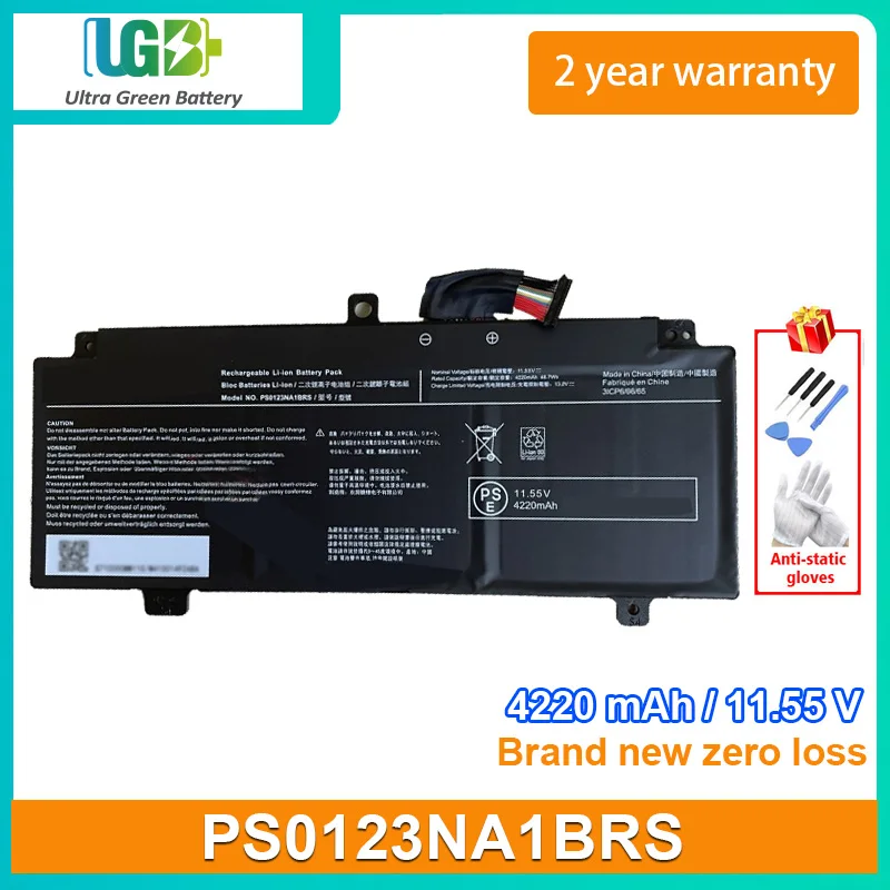 

UGB New PS0123NA1BRS Laptop Battery For Toshiba dynabook PS0123NA1BRS 4220mAh 11.55V 48.7Wh