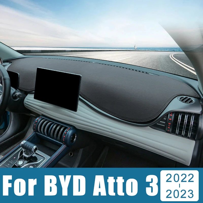 

Car Accessories For BYD Atto 3 Yuan Plus 2022 2023 2024 EV Dashboard Cover Avoid Light Pad Sun Shade Anti-UV Carpet Non-Slip Mat