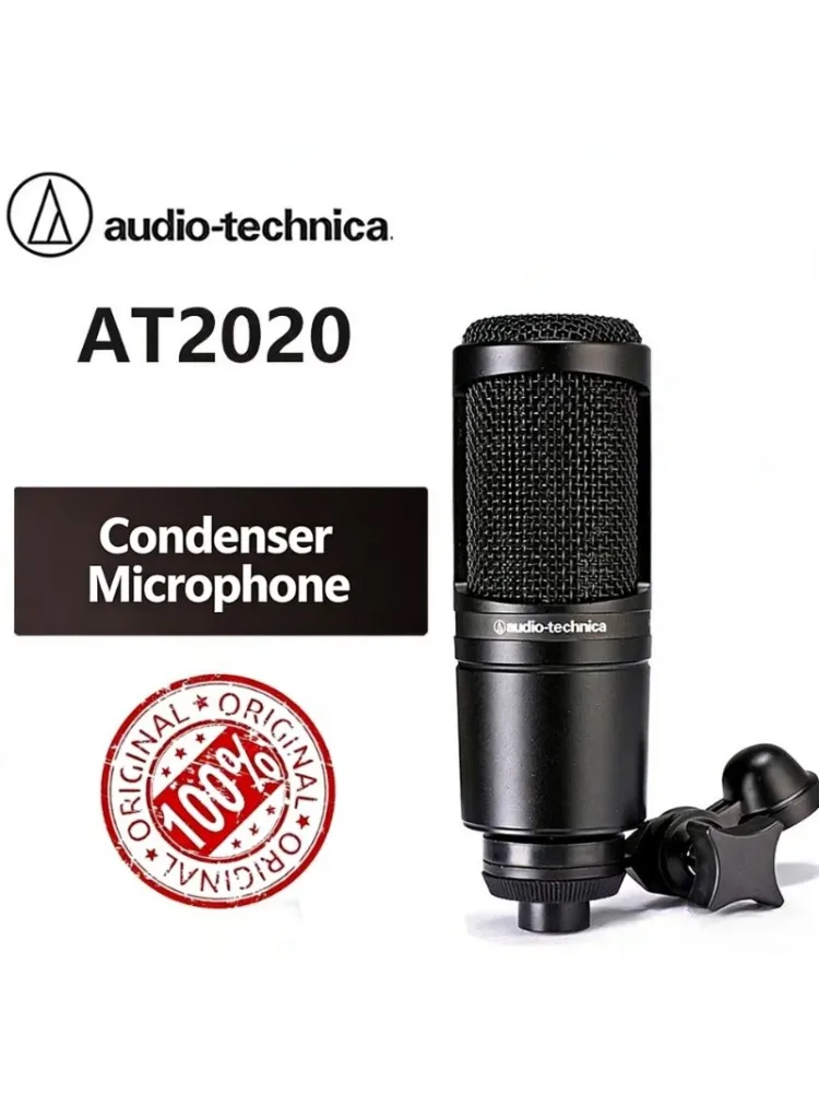 Oryginalny mikrofon kondensatorowy Audio Technica AT2020, kardioidalny, profesjonalny mikrofon studyjny XLR do podcastów, streamingu i nagrywania. — zdjęcie produktu 7