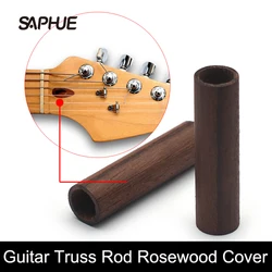 Rosewood Guitar Truss Rod Tube, Headstock, Wood Cover, Bass Parts, 42x11mm, 6Pcs