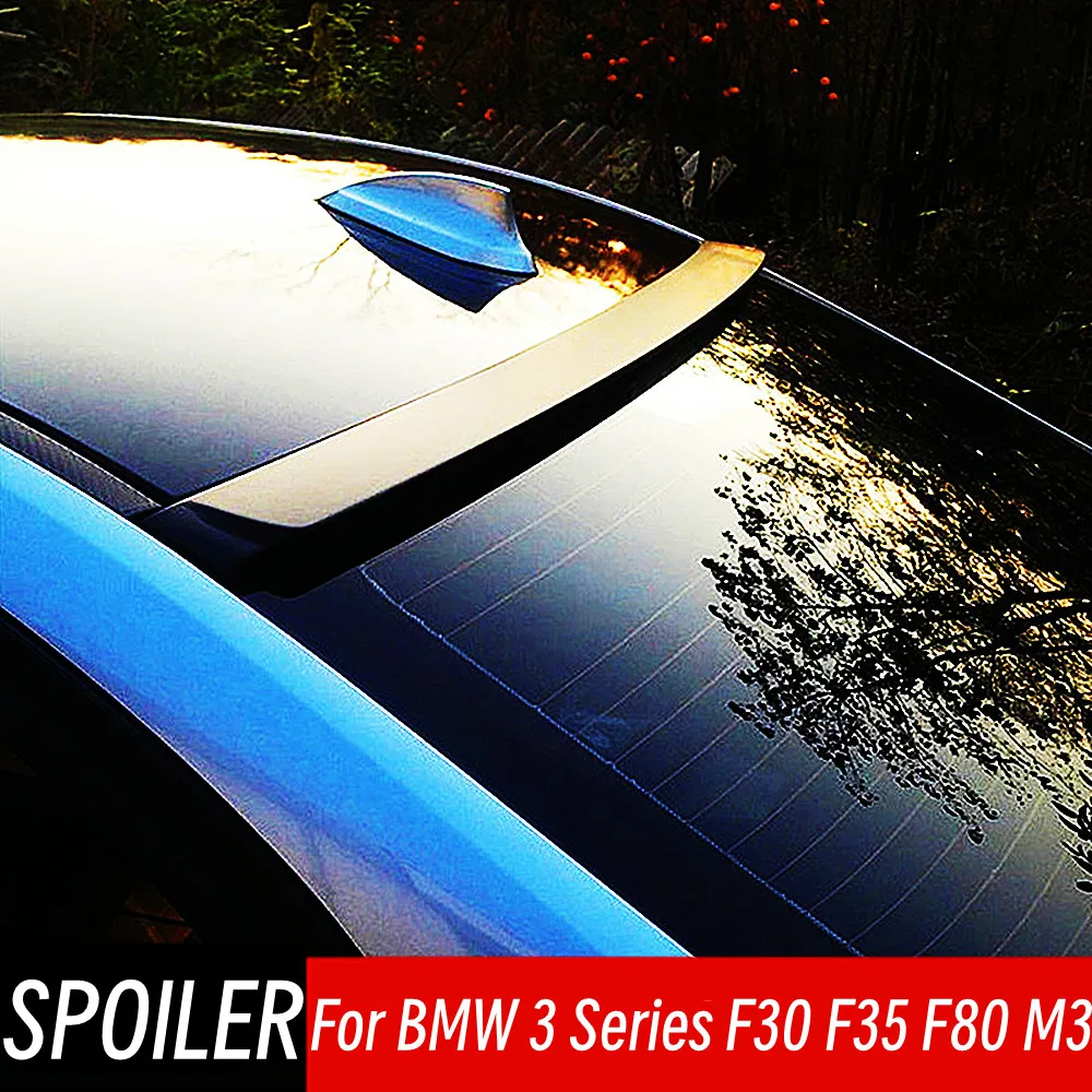 

For 2012-2019 BMW 3 Series F30 F35 F80 320i 325i 330i Black Carbon Bodykit Car Rear Window Roof Spoiler Wing Tuning Accessories