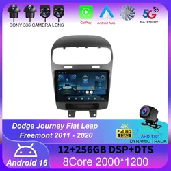 Android 16 For Dodge Journey Fiat Leap Freemont 2011 - 2020 Car Radio Multimedia Player Navigation 4G+Wifi GPS DSP Carplay Auto