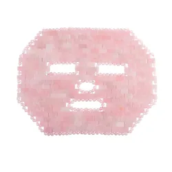 Rose Quartz Face Mask Cold Therapy Skin Care Tools Facial Cooling Massager Wrinkle Removal 100% Natural Jade Crystal Sleep Mask