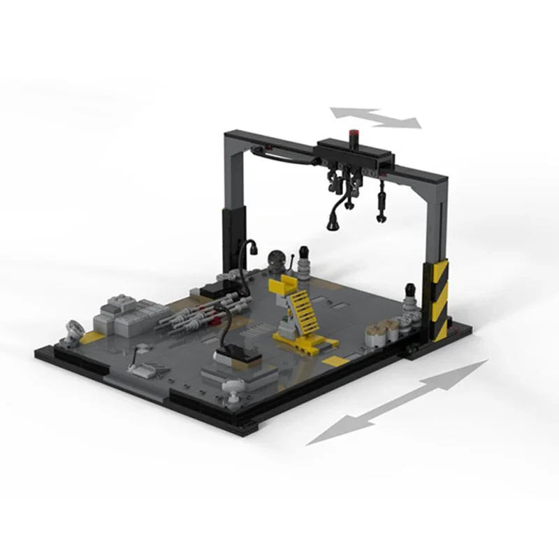 

453 шт. Moc Star Battle Engineering Bay: REBEL Alliance Hangar 3D модель плаката, строительные блоки, кирпичи, креативная игрушка «сделай сам», подарок для ребенка