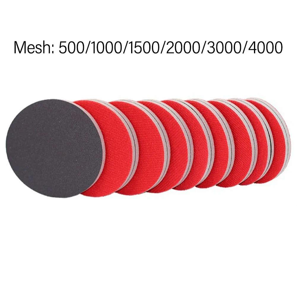 12PCS Bowling Pad Ball Polishing Cleaner Car Sanding Accessories Cleaning Foam Kit Car Sponge Sanding Paper Sponge Sander Block