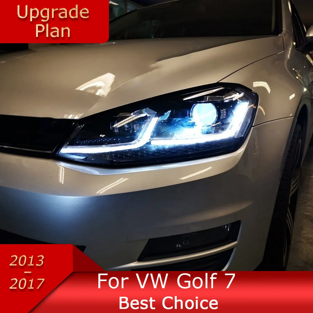 

Car Lights for VW Golf 7 2013-2017 MK7 Upgrade 7.5 Design LED Auto Headlights Assembly LHD RHD R-Line Style Lamp Accessories