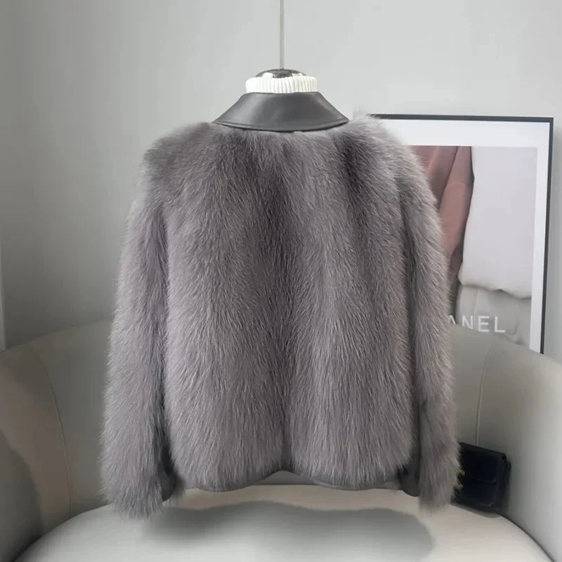 2024 New Temperament Imitate Fur Coat Women Young Short Temperament Ladies Autumn And Winter Mao Mao Coats Female Jacket