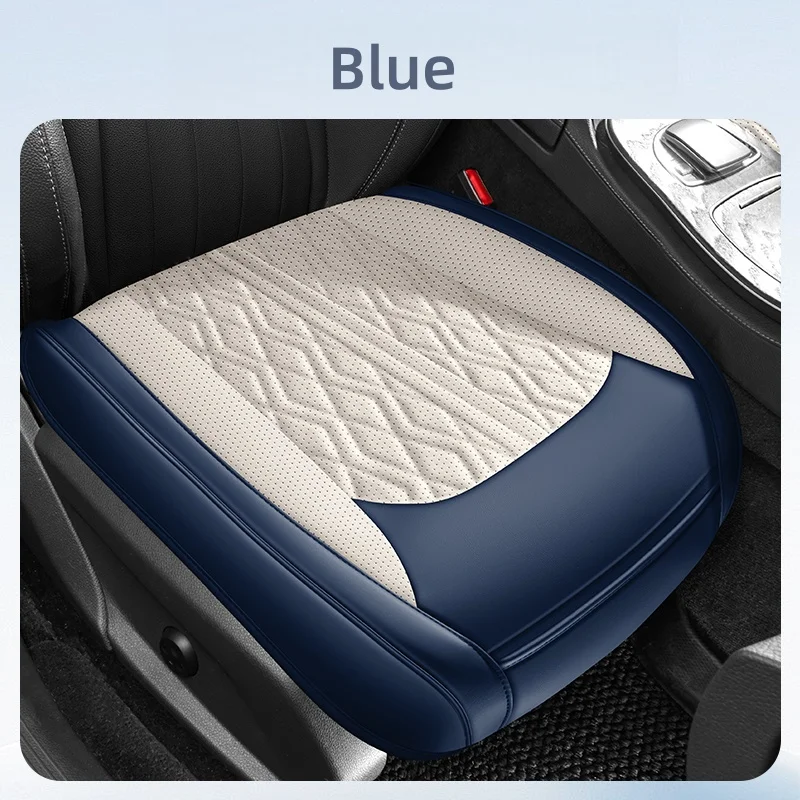 1Pc, Pu Leather Front Car Seat Cushion, Extended and Widened Design, Fully Enveloping Car Seat Cushion, Comfortable and Breathable, Suitable for All Seasons, Fits the Seat, Available in 5 Colors, High-End Car Interior Accessories, Great Car Seat Cushion