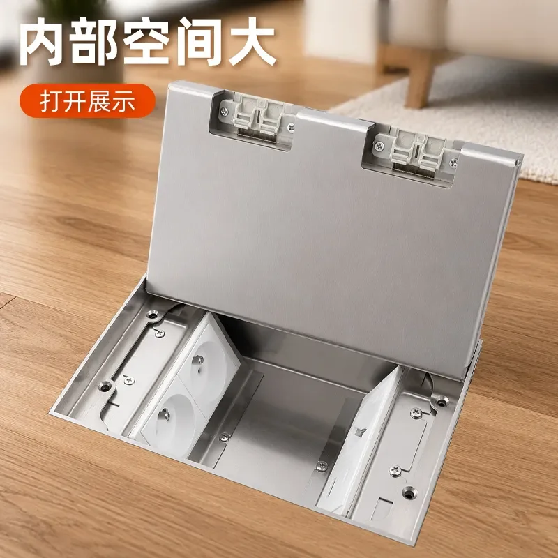 Invisible Embedded Floor Socket Pure Flat Design for Marble European American British Standard Cross Border Trade Electrical