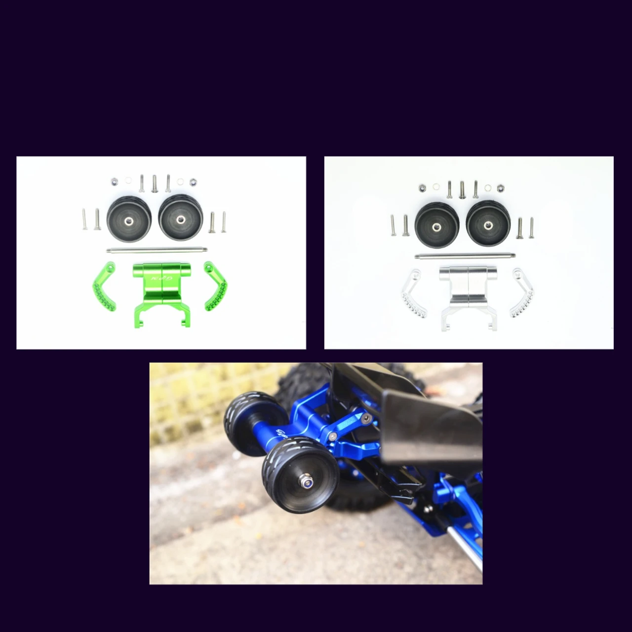 Aluminiowe tylny wahacz regulowany GPM do TRAXXAS 1/10 E-Revo Vxl Brushless