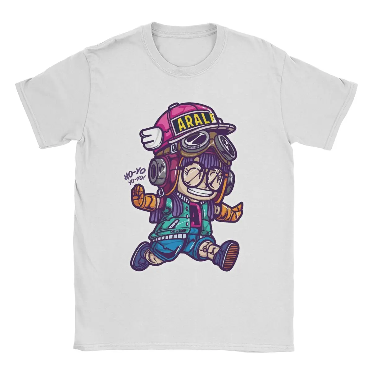 Arale Dr.Slump T Shirt Men Pure Cotton Casual T-Shirt O Neck Anime Tee Shirt Short Sleeve Clothes Gift Idea