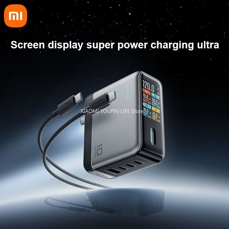 Xiaomi 10 GaN Super Charger Ultra AD 1204U USB-C充電器 タッチキー画面表示 安全温度制御 急速充電器 新品
