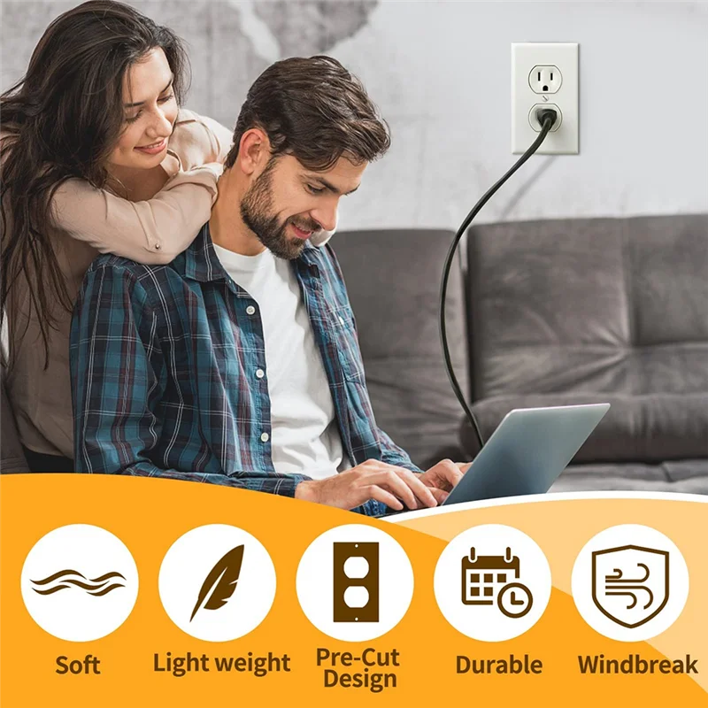 Activity 20Pcs Wall Insulation Outlet Insulators Sealers,Electrical Outlet Insulation Pads for Wall, Light, Switch Socket