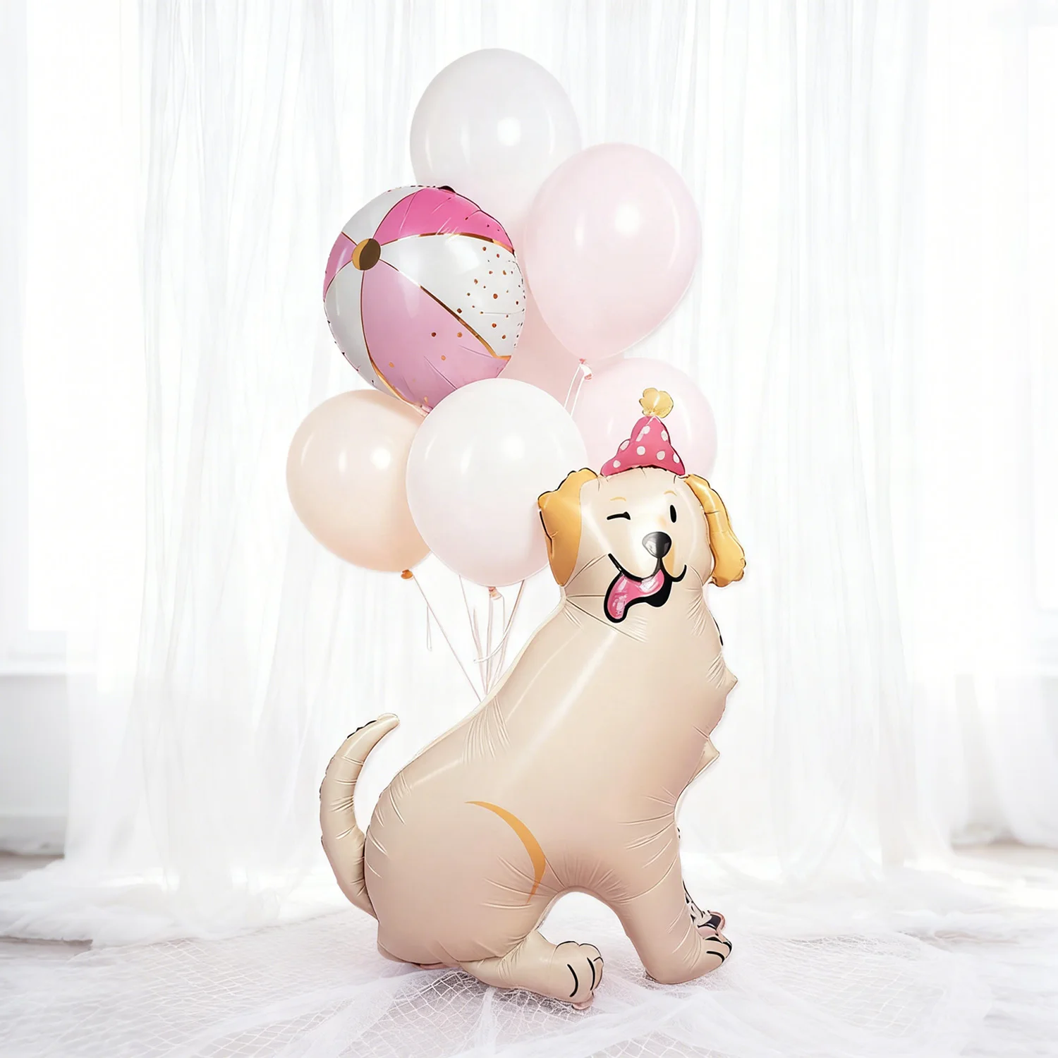 Dog Balloon Set Dog Theme Birthday Party Decoration Cute Animals Dog Aluminum Foil Balloon Pet Party Birthday Decoration