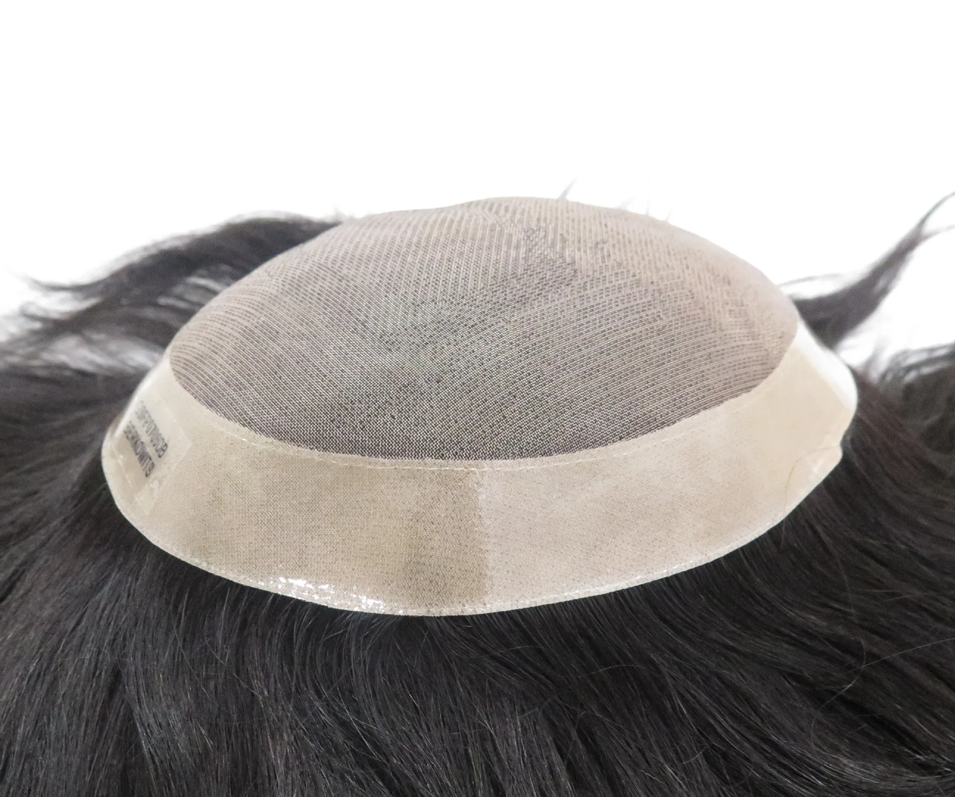 Toupet en cheveux humains Mono Lace pour hommes avec NPU respirant, remplacement de document #4, systèmes de prothèse de cheveux pour hommes, pièces durables