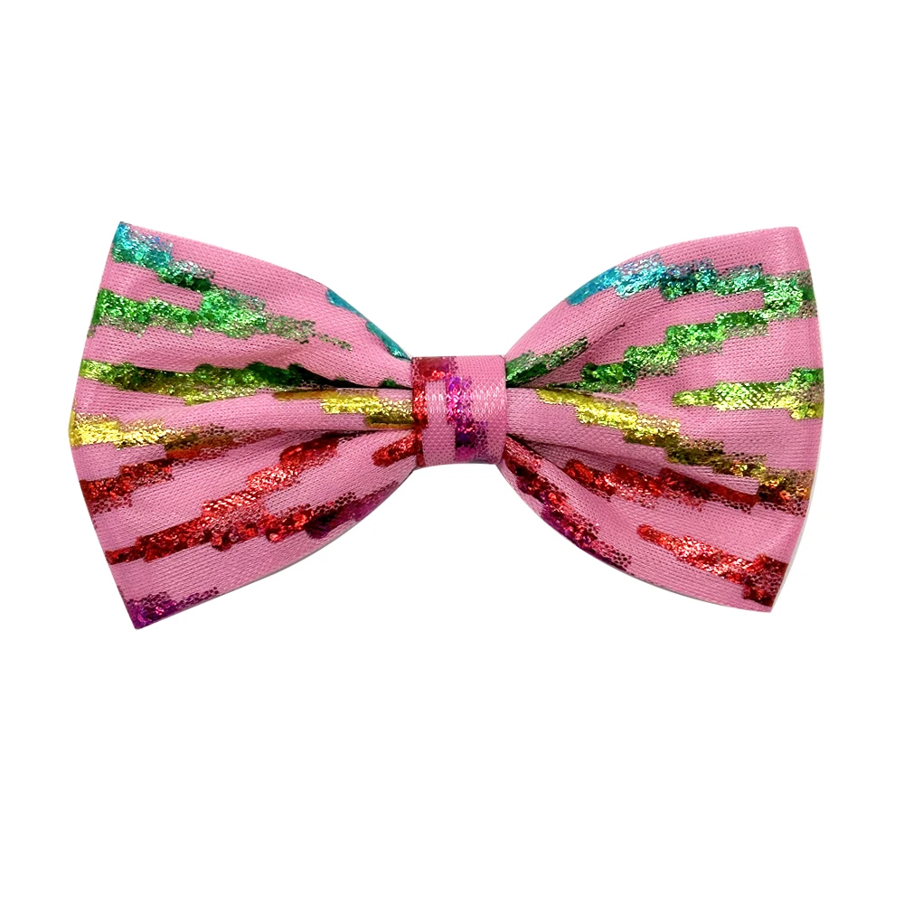 50/100Pcs Colorful Sequins Pet Supplies Sliding Dog Bow Tie Collar Accessories Dog Bows Small Dog Cat Bowties Pet Accessories