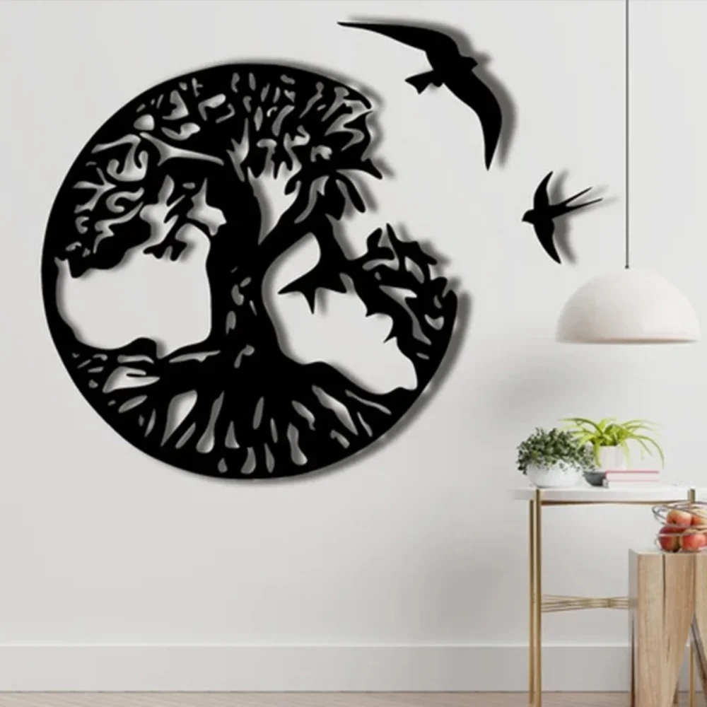 

Sun Moon Tree of Life Home Decor Wall Art Hangings Metal Crafts Gifts Wall Decoration Room Decor Wall Sticker Bedroom