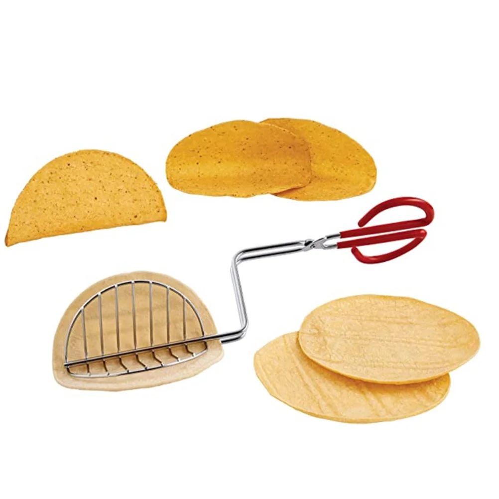 

1pc Pancake Clip Thin Cake Food Tong Clips Kitchen Tongs For Tacos Serving Stainless Shape Lightweight