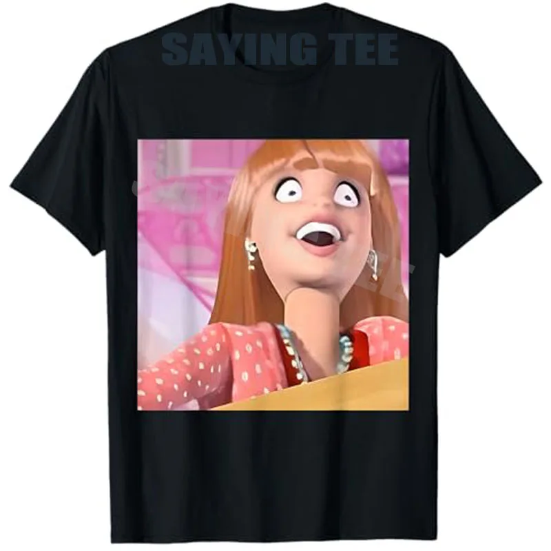 

Funny Doll Face Meme T-Shirt Mood Originals Y2k Graphic Outfit Women's Fashion Humor Aesthetic Clothes Novelty Saying Tee Tops