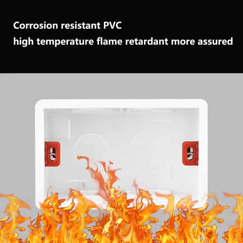 118 Type US AU Standard Universal Bottom Box Wall Housing Light Switch Socket Mounting Box Inner Cassette Junction Box