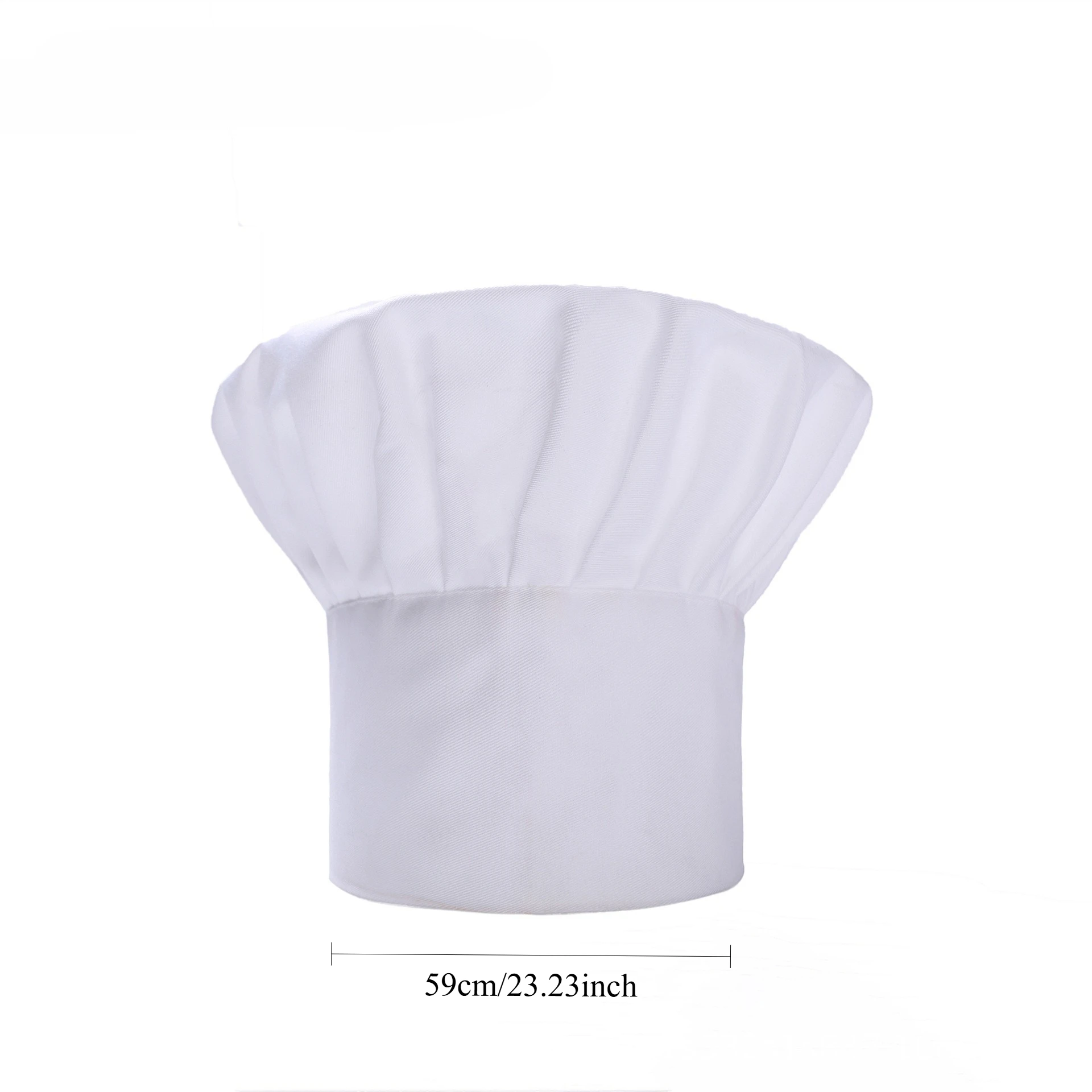 Chapeaux de chef pour hommes et femmes, chapeau en tissu haut de gamme, blanc pur, pour la pâtisserie, la pâtisserie, les desserts, les magasins, les cuisines, les services de restauration, couvre-chef