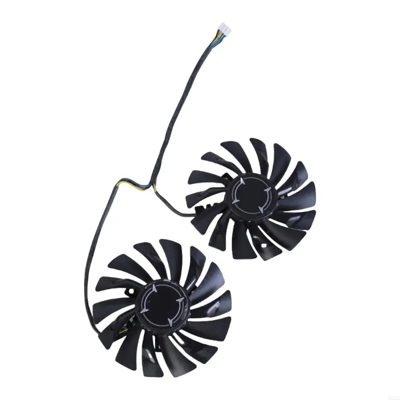 A52B Quiet 4pin Graphics Card Fan per RX470 RX480 RX570 Radiatore della scheda grafica per i giocatori affidati PLD09210B12HH