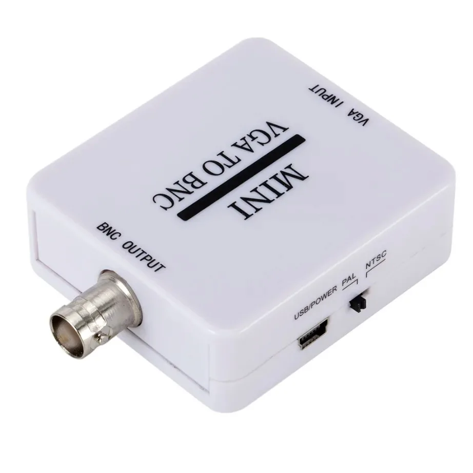 Mini HD VGA to BNC Video Converter Convertor Box Composite VGA to BNC Adapter Conversor Digital Switcher Box For HDTV Monitor