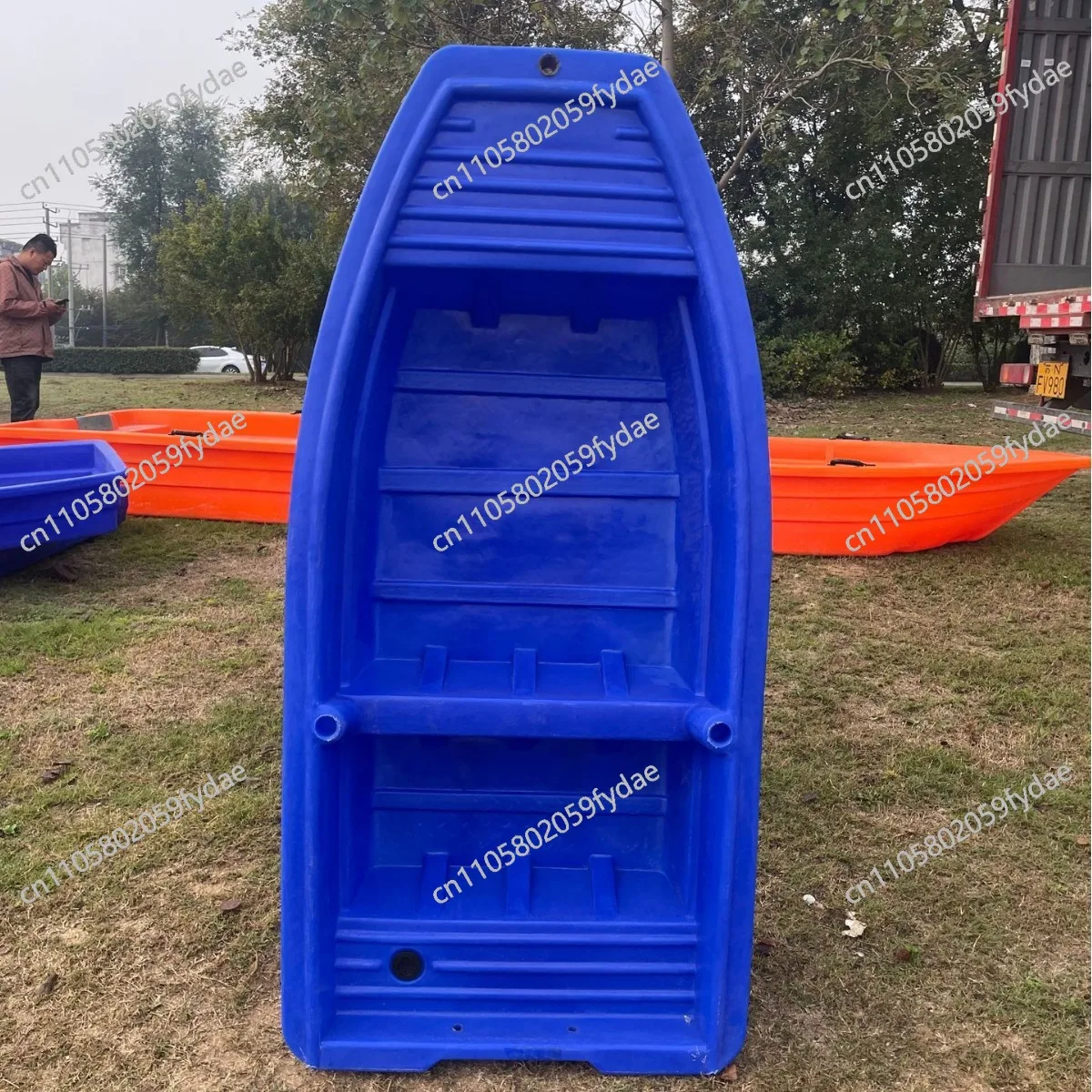 plastic boat thickened fishing boat double-layer manufacturer fishing cleaning fishing assault  rubber boat single