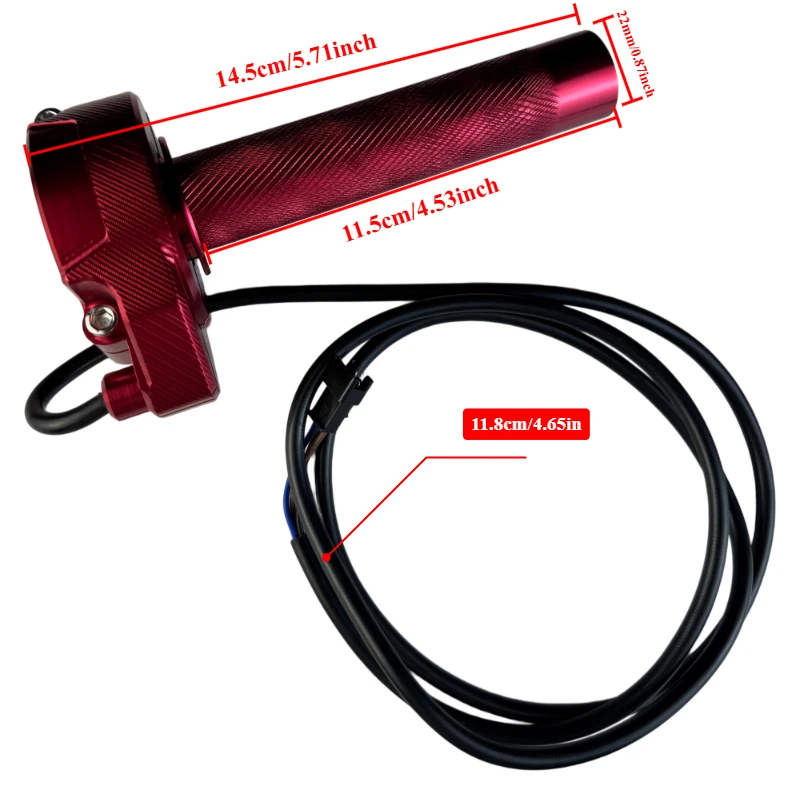 CNC electronic accelerator handle for full body aluminum alloy motorcycle, suitable for accelerator handle of Sur Ron Surron Lig