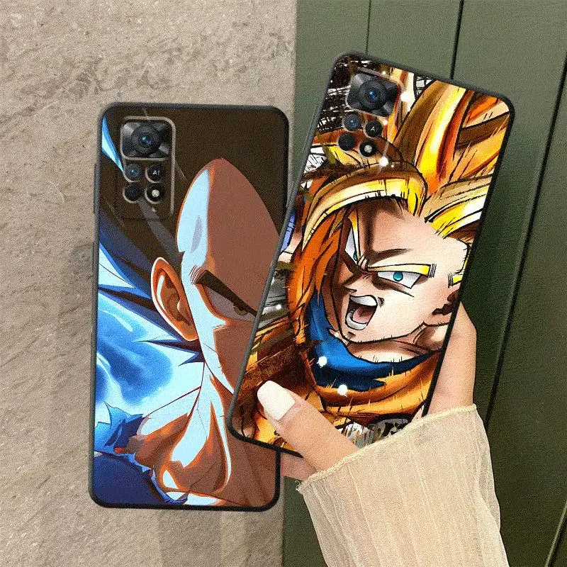 

Dragon Ball Cartoon Goku Black Soft Shell Case for Xiaomi Redmi Note 10s 10Pro 13 10 11Pro 9T 11 11s 12Pro 13Pro 14 Pro+ 12 12s