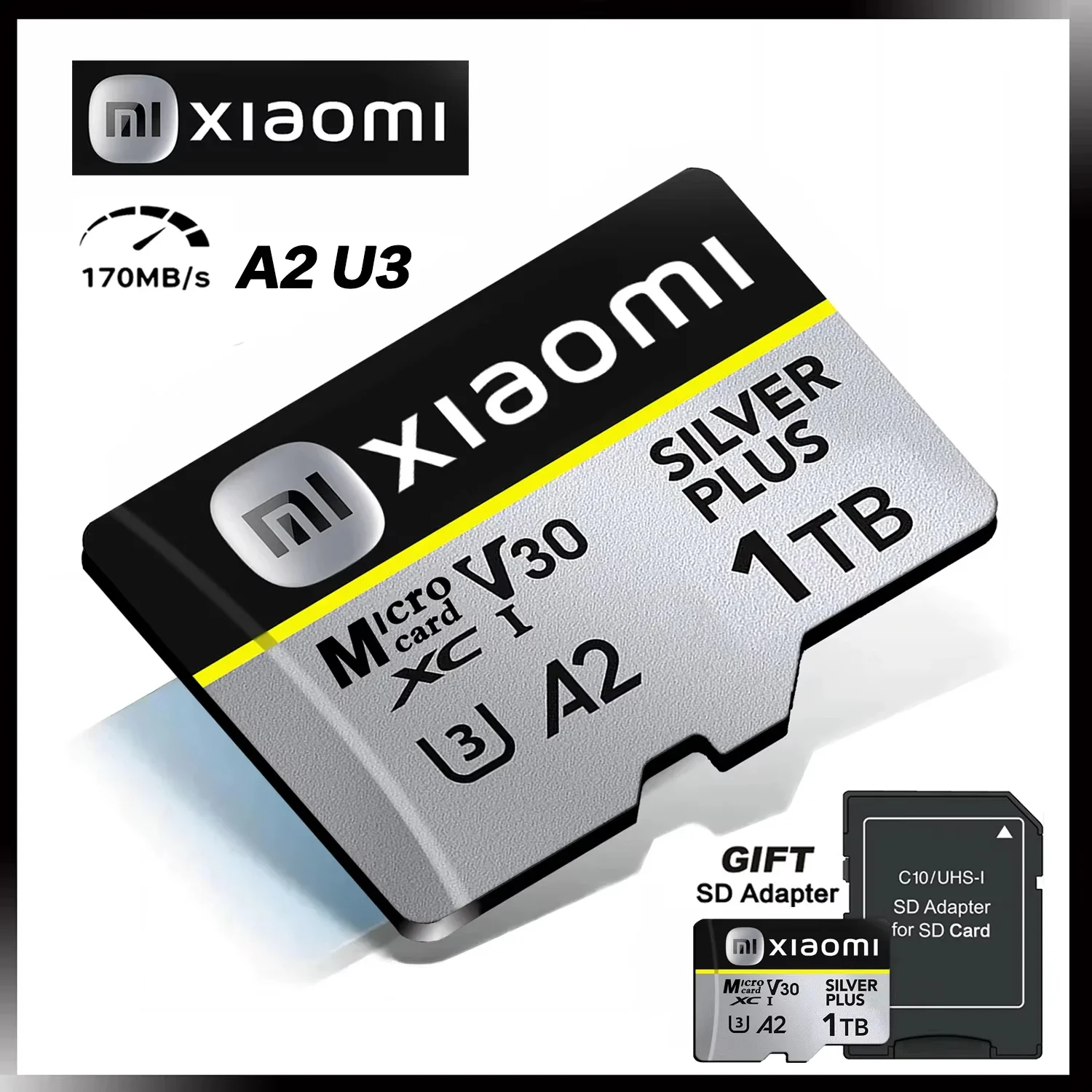 XIAOMI Micro SD Card Ultra SD Memory Card 128GB 256GB 32GB 64GB MicroSD U3 A2 TF Flash Card for Xiaomi Phone Camera Table PC Hot