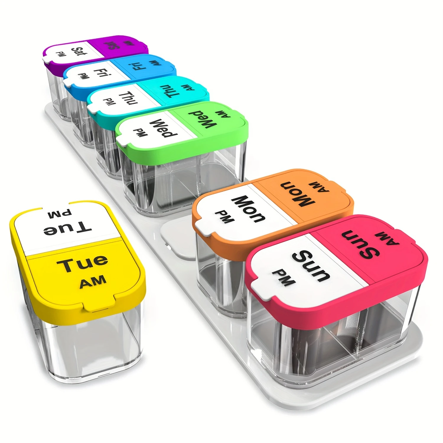 Smart XL Pill Organizer  Keep Track of Your Medication with Daviky's 7-Day AM/PM Pill Cases