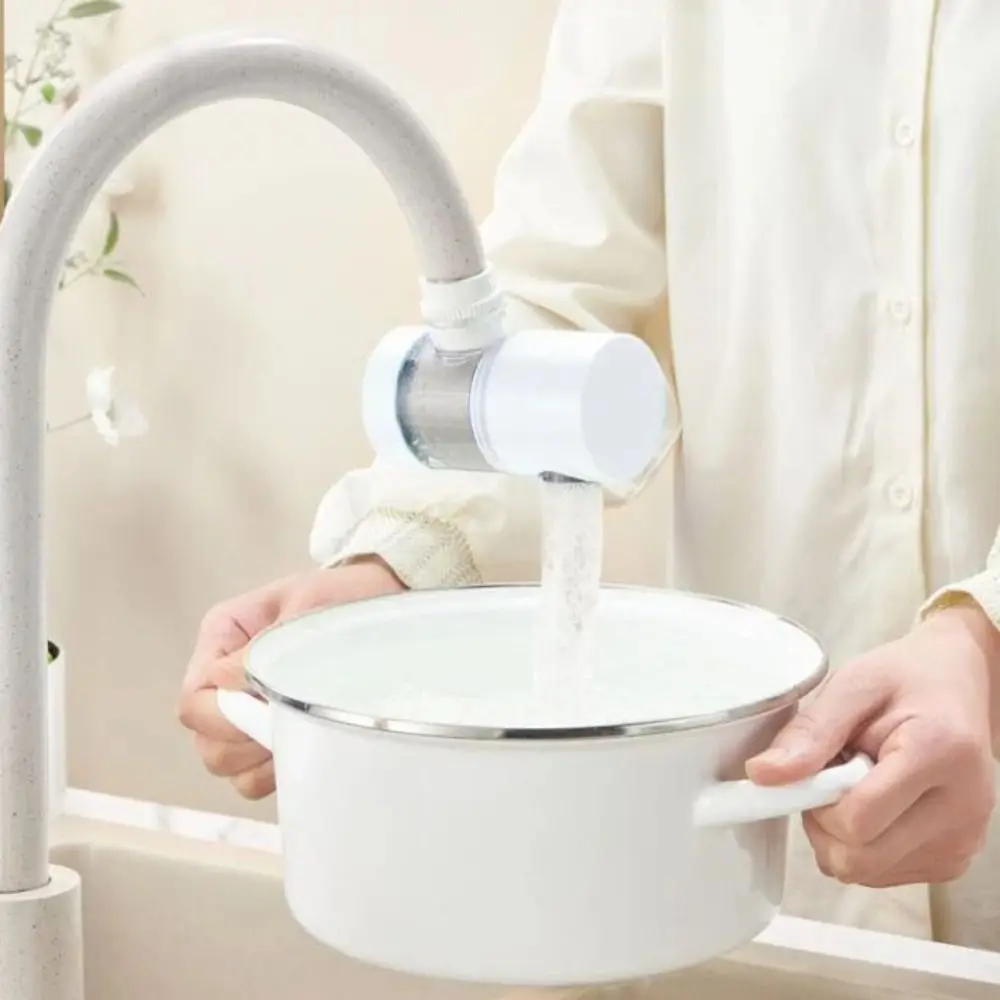 

Брызгозащищенный Водоочиститель для крана, Универсальный вращающийся на 360 градусов фильтр для крана, горизонтальная зеркальная насадка для ванной комнаты