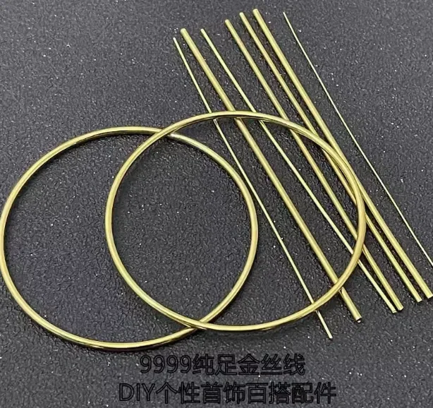

999 rea gold wires diy gold jewelry pure gold jewelry accessories