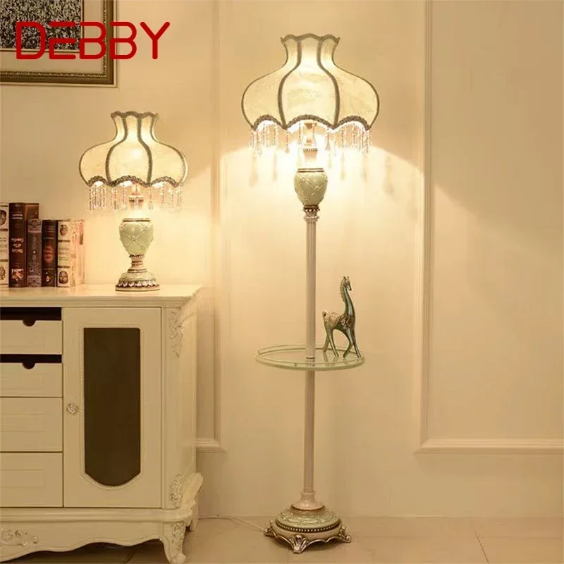 DEBBY-Lampadaire LED Européen Luxueux, Salon, Chambre, Bureau, Villa, Hôtels, Chaud, Créativité, À Côté du Canapé