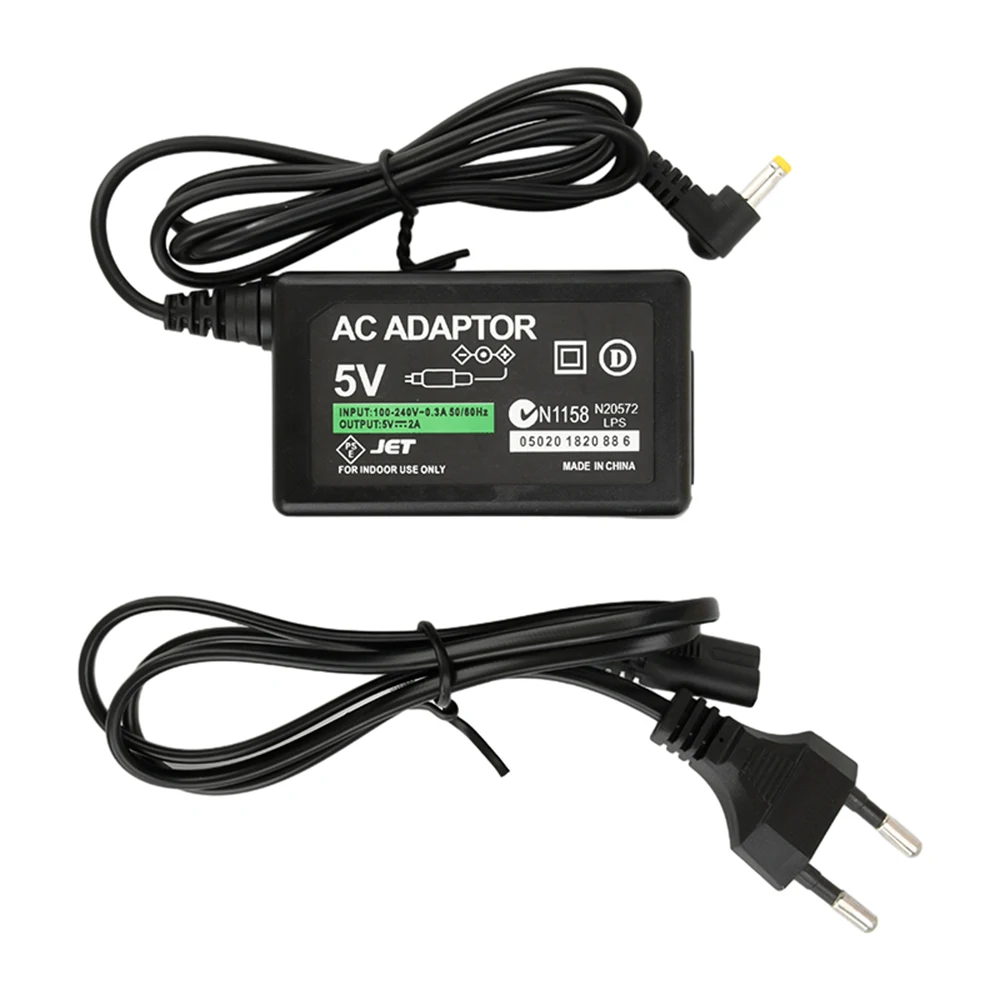 EU US Plug Connector For PSP Charger 5V AC Adapter Home Wall Charger Cord  Power Supply for PSP PlayStation 1000 2000 3000