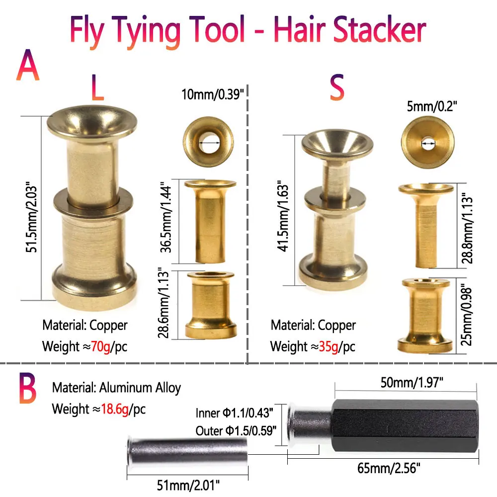 Bimoo Hackle-Zange, Federclip, Peitschen-Finisher, Dubbing-Bürste, Spulen-Einfädler, Abfallbehälter, Kamm, Angelköder, Nymphen-Fliegenbinde-Werkzeug – Detail 12