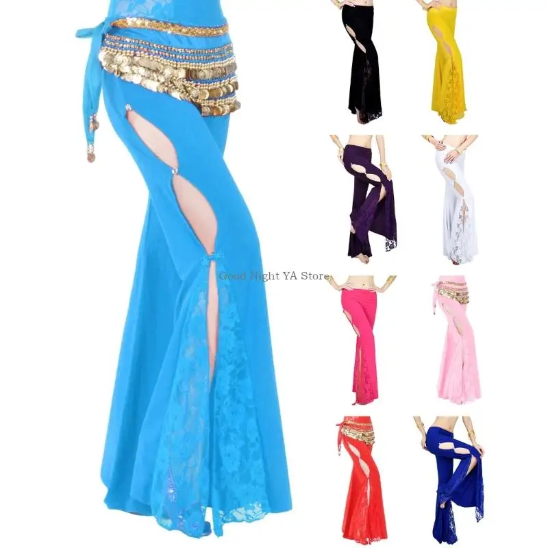 Quần Bellydance khô nhanh Nhiều màu sắc Thiết thực Trang phục khiêu vũ thoải mái Sử dụng trên sân khấu