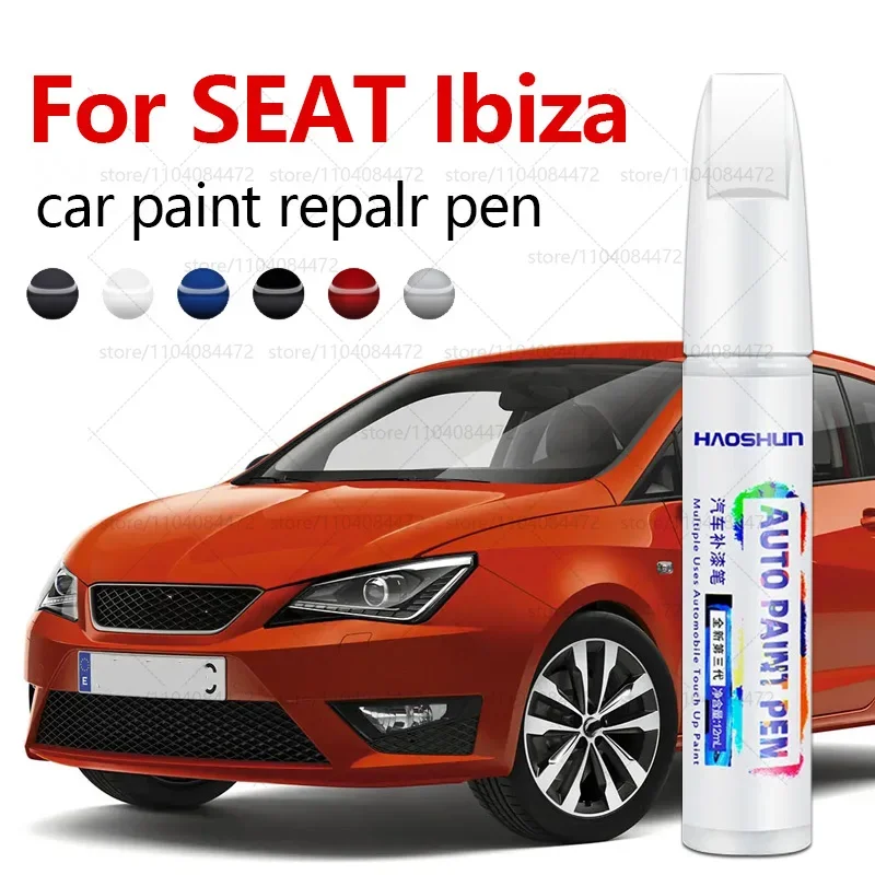 

Ручка для ремонта автомобильной краски на 1984-2025 годы SEAT Ibiza, аксессуары для ремонта царапин, синий, красный, белый, черный, серебристый, серый