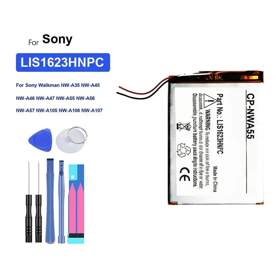 بطارية لسوني وكمان 5-Wire NW-A35 NW-A45 NW-A46 NW-Ms70d NW-Ms90d NW-Wm1a NW-Wm1z Nwz-ZX1 600-2000Mah LIS1623HNPC