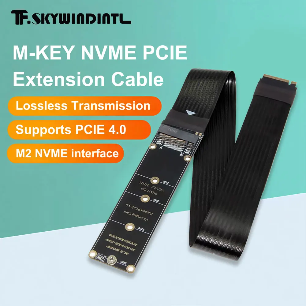 

Кабель расширения M2 NVME NGFF M-KEY PCIE4.0 SSD Внешняя карта расширения подходит для M.2 2230 2242 2260 2280 SSD