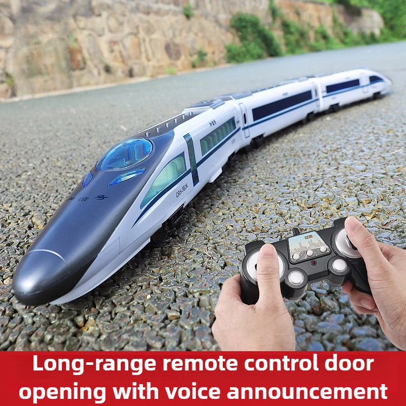 1/18 Remote Control Train Harmony and Fuxing High-speed Rail Toy Without Track Multi-function Train Model Boy Toy Gift