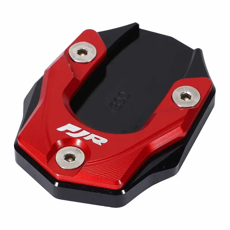 Multi-Purpose Motorcycle Kickstand Pad For FJR1300 FJR 1300 2001-2019 Side Stand Plate Extension Pad Red Replacement Part