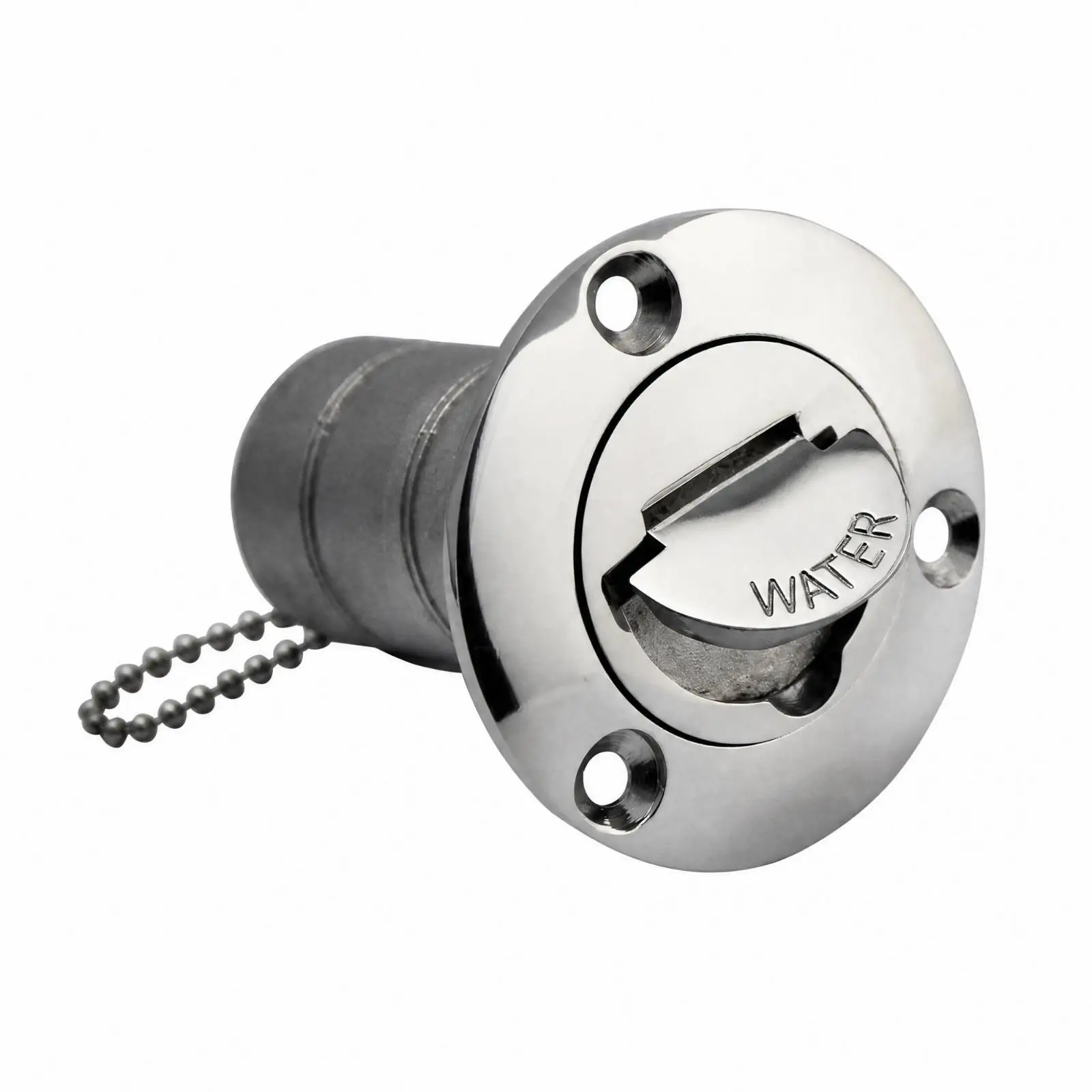 Stainless Steel 316 Gravity Water Inlet RV Water Fill Port with Locking Cover Rust Proof Long-Lasting